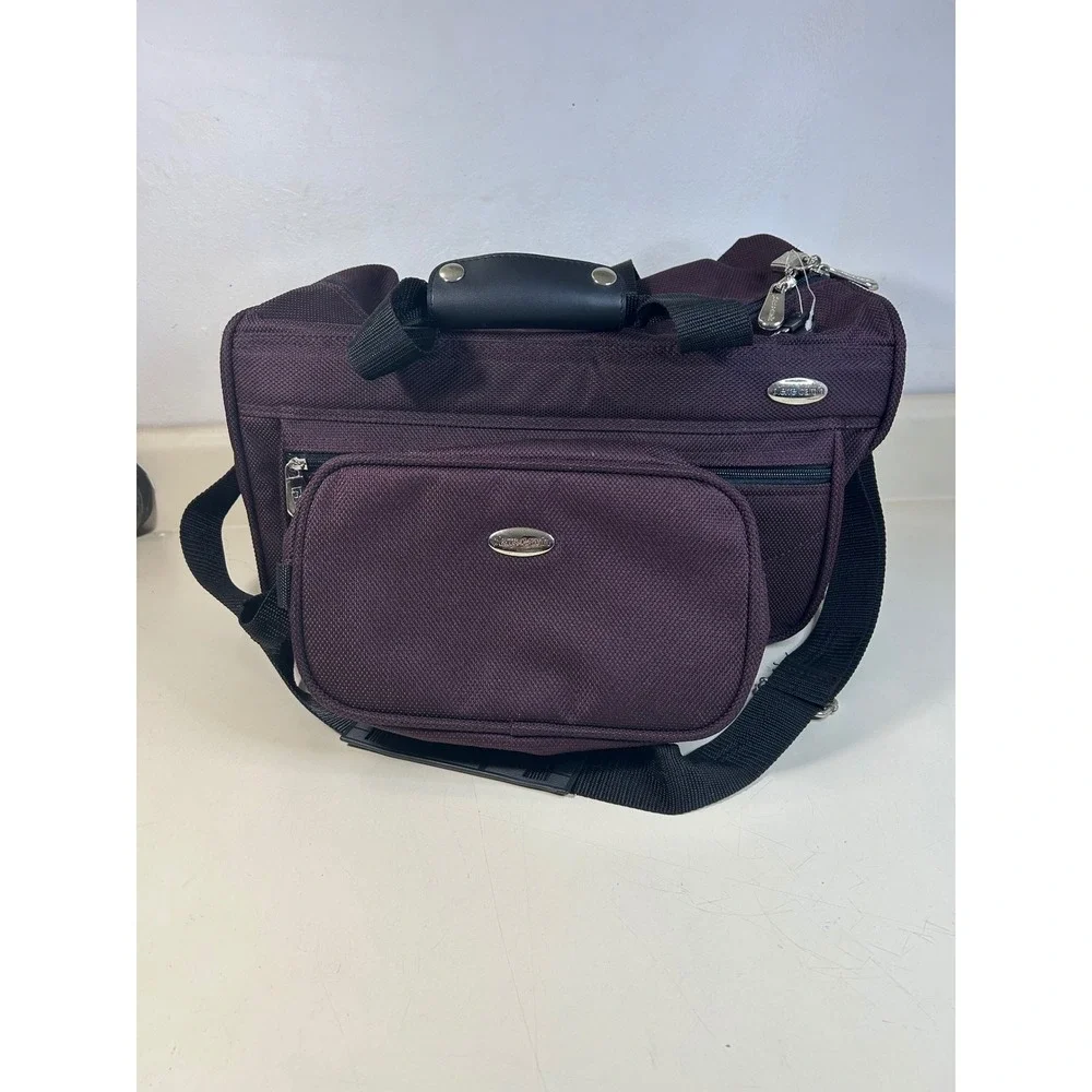 Pierre Cardin Carry-On Travel Bag + Matching Toiletry Bag‎ Set with strap